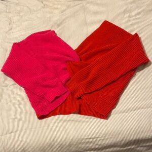 vestique Red and Pink Sweater Sz Med